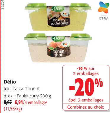 Offre: Poulet curry