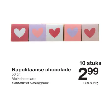 Promotie: Napolitaanse chocolade