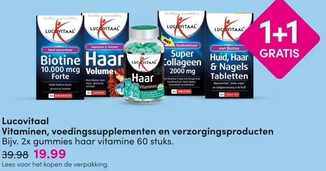 Aanbieding: Vitaminen, voedingssupplementen en verzorgingsproducten