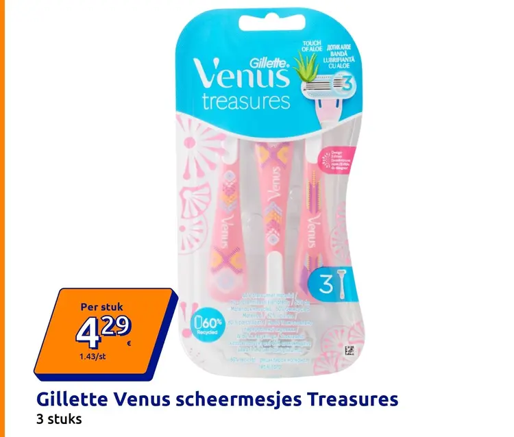 Aanbieding: Venus scheermesjes Treasures