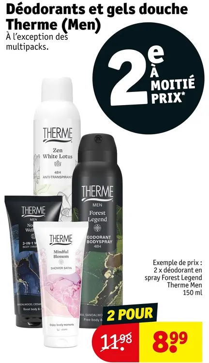Offre: Déodorants et gels douche