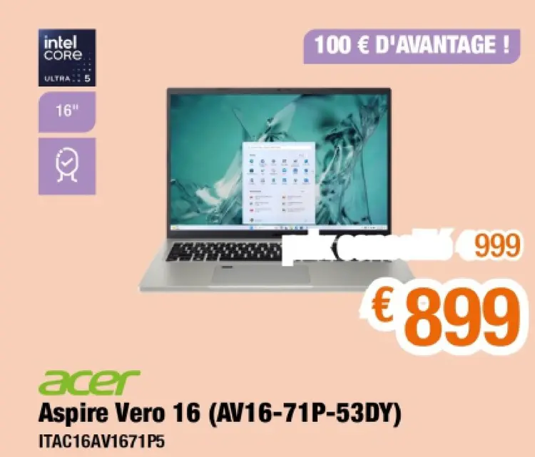 Offre: Aspire Vero 16
