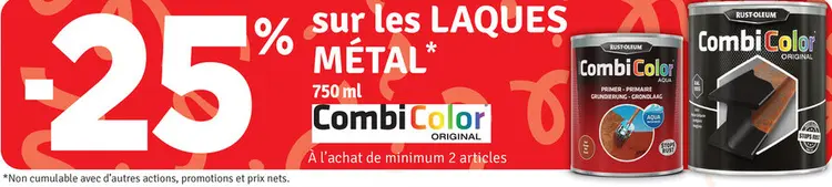 Offre: Laques métal