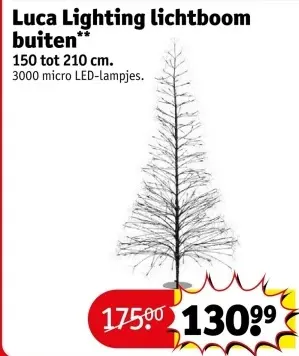 Aanbieding: lichtboom buiten