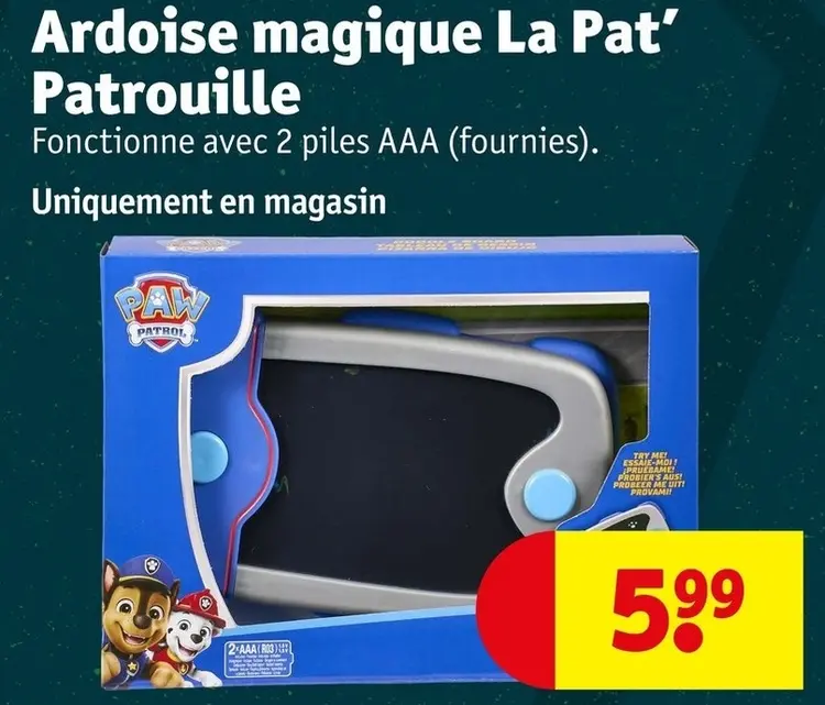 Offre: Ardoise magique