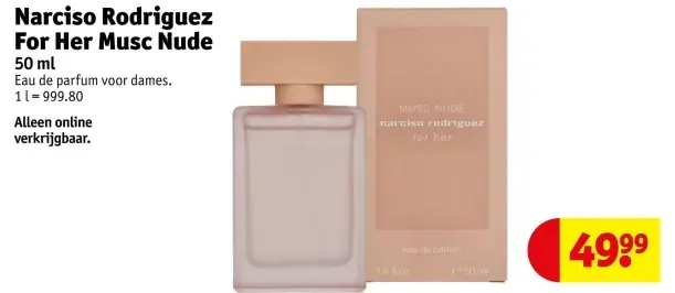 Promotie: Narciso Rodriguez For Her Musc Nude