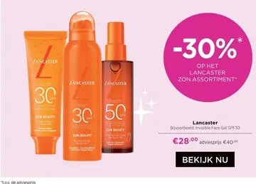 Aanbieding: Invisible Face Gel SPF30