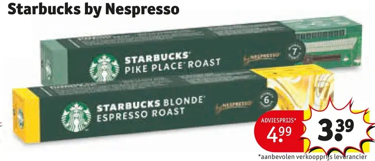 Aanbieding: Starbucks by Nespresso