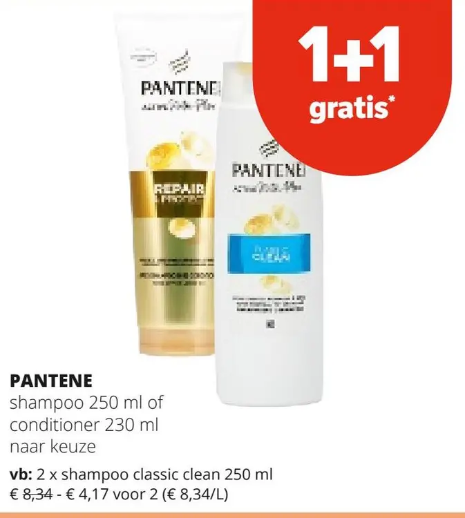 Aanbieding: shampoo or conditioner