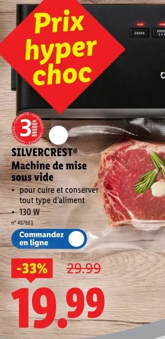 Offre: Machine de mise sous vide