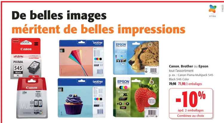 Offre: Canon, Brother ou Epson
