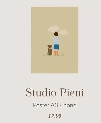 Aanbieding: Poster A3 - hond