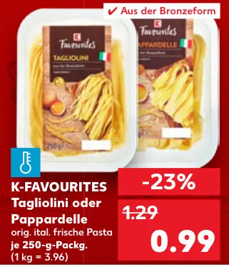 Aanbieding: Tagliolini oder Pappardelle