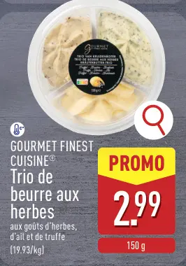 Offre: Trio de beurre aux herbes