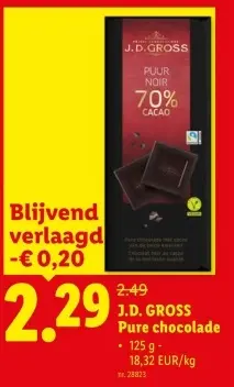 Promotie: Pure chocolade
