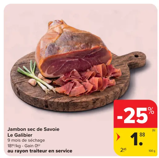 Offre: Jambon sec de Savoie