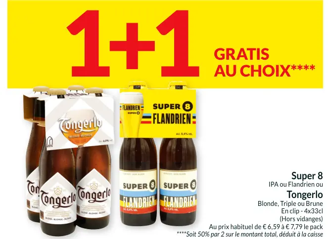 Offre: Super 8 IPA ou Flandrien ou Tongerlo
