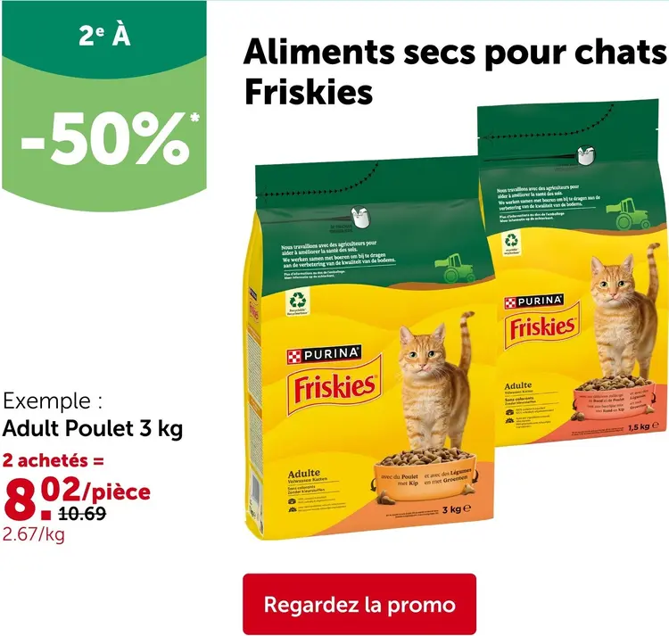 Offre: Aliments secs pour chats
