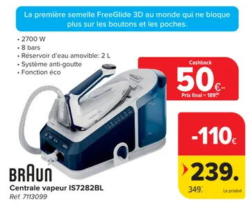 Offre: Centrale vapeur IS7282BL