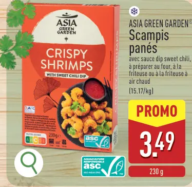 Offre: Scampis panés