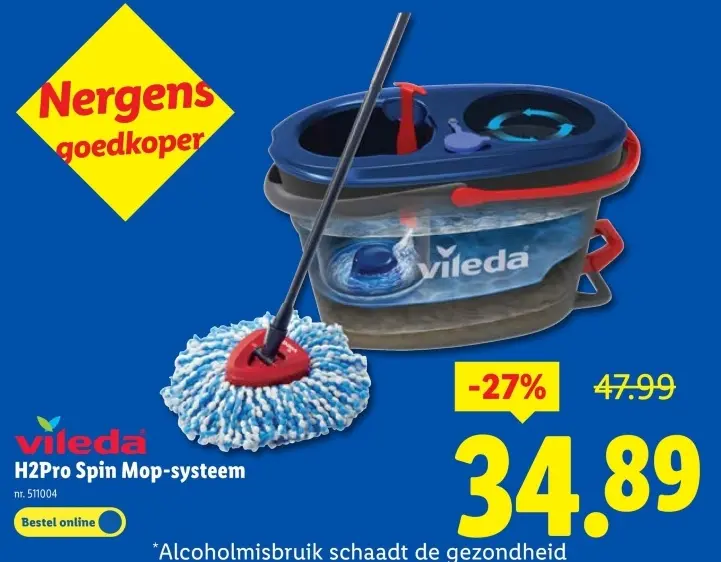 Promotie: H2Pro Spin Mop-systeem