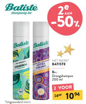 Promotie: Droogshampoo
