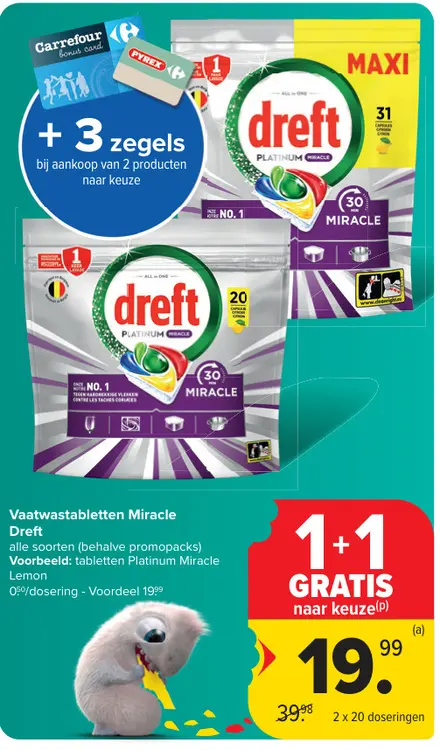 Promotie: Vaatwastabletten Miracle