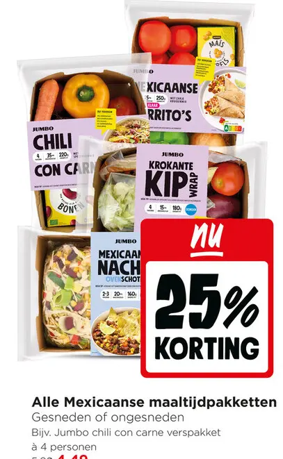 Aanbieding: Alle Mexicaanse maaltijdpakketten