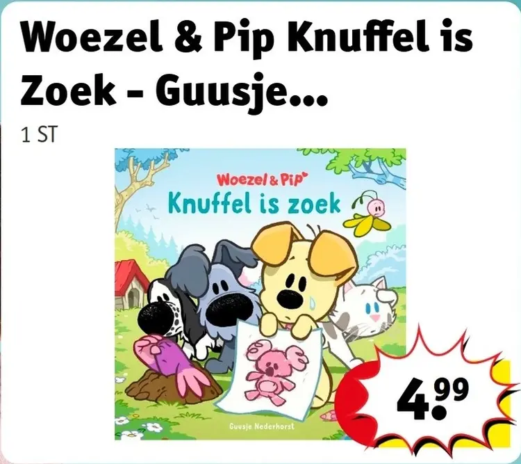 Aanbieding: Knuffel is Zoek