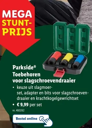Aanbieding: Toebehoren voor slagschroevendraaier
