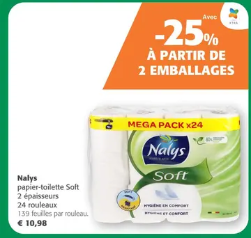 Offre: Nalys papier-toilette Soft