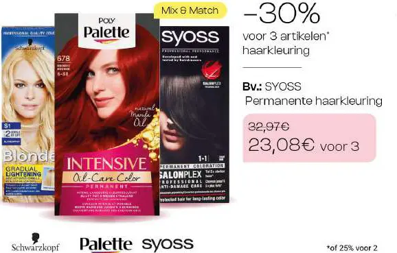 Promotie: Permanente haarkleuring
