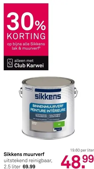 Aanbieding: Sikkens muurverf