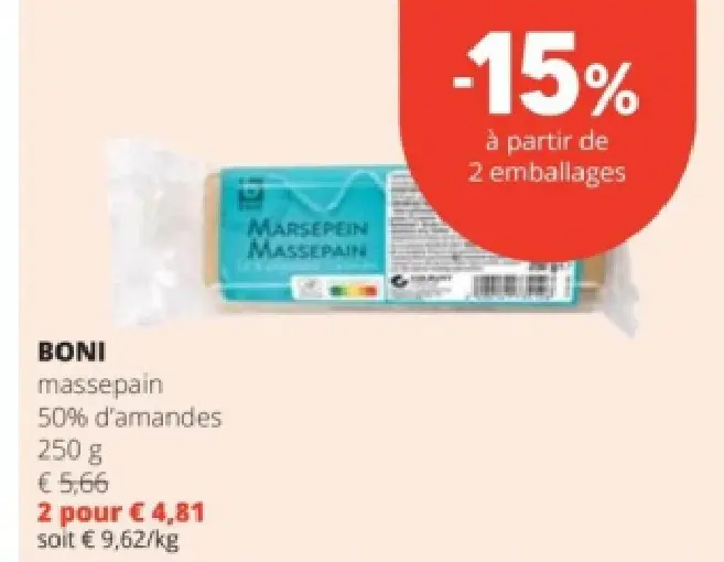 Offre: massepain