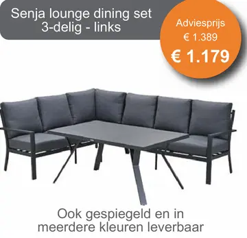 Aanbieding: Senja lounge dining set