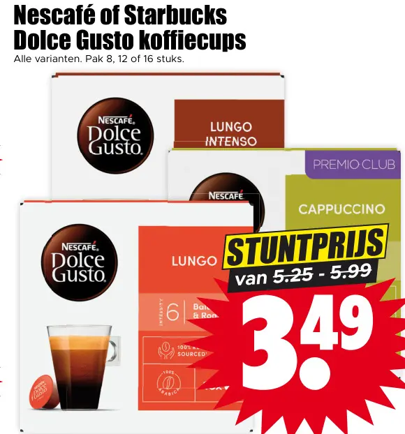 Aanbieding: Dolce Gusto koffiecups
