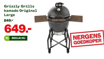 Aanbieding: Grizzly Grills kamado Original Large