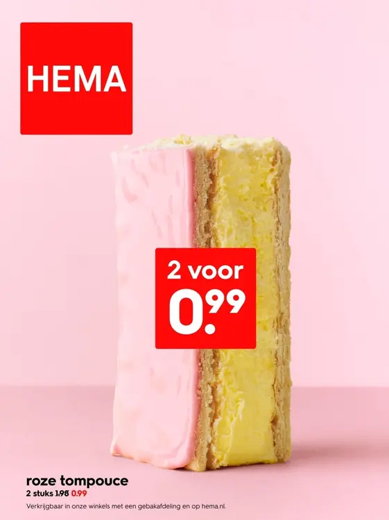 Aanbieding: Roze tompouce