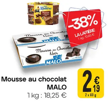 Offre: Mousse au chocolat