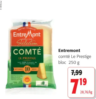 Offre: Comté Le Prestige bloc