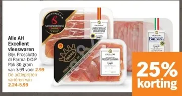 Aanbieding: Alle AH Excellent vleeswaren