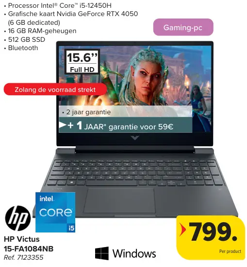 Promotie: HP Victus 15-FA1084NB