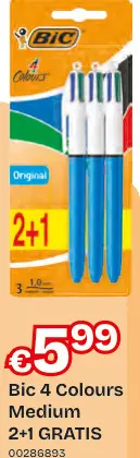 Promotie: Bic 4 Colours Medium