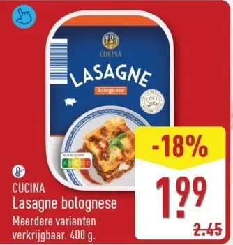 Aanbieding: Lasagne bolognese
