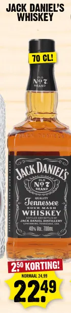 Aanbieding: Jack daniel's whiskey