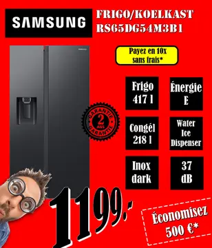 Aanbieding: FRIGO/KOELKAST RS65DG54M3B1