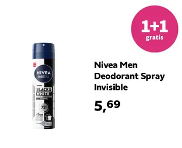 Aanbieding: Nivea Men Deodorant Spray Invisible