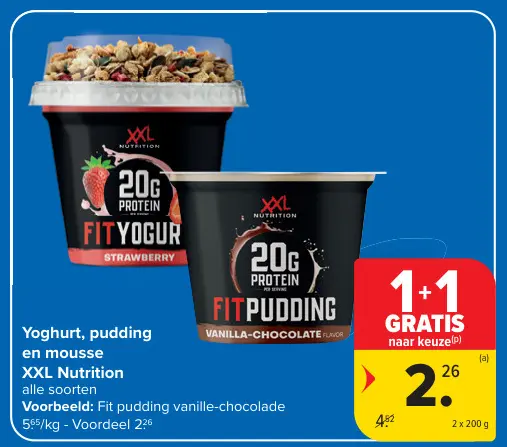 Promotie: Yoghurt, pudding en mousse