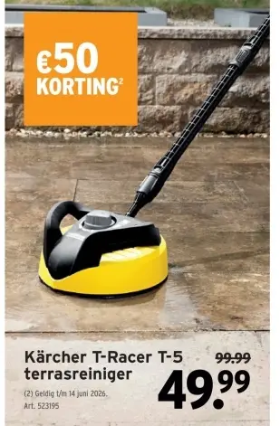 Promotie: Kärcher T-Racer T-5 terrasreiniger