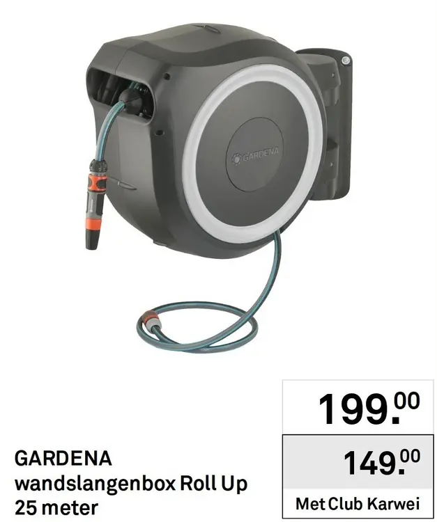 Aanbieding: Wandslangenbox Roll Up 25 meter